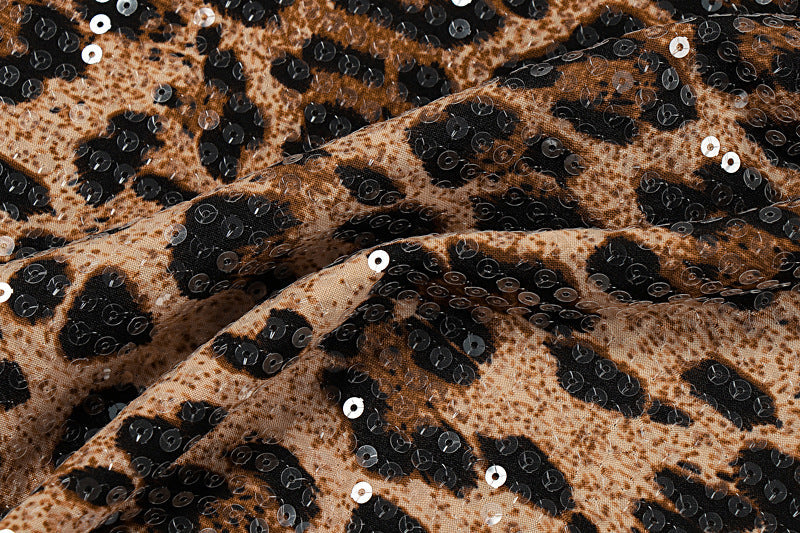 Leopard print glitter backless tube mini dress | Leopard Print Mini Dress | Festival Outfits Women