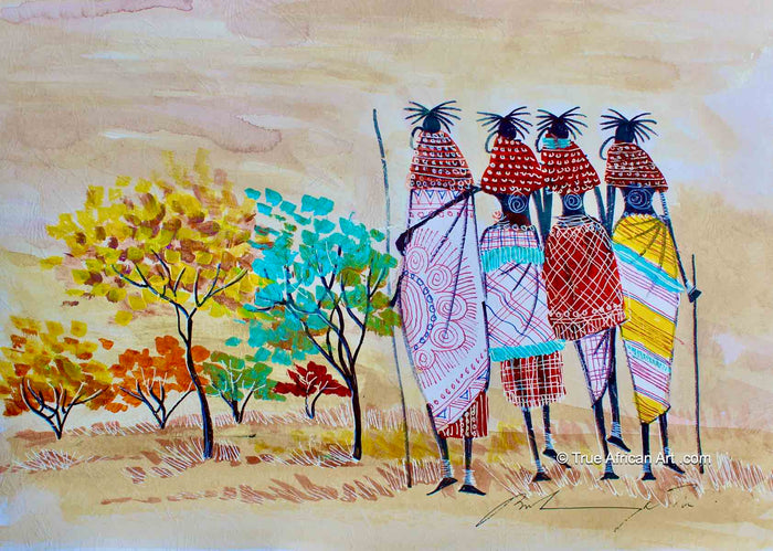 Martin Bulinya | Kenya | βB-604β | Original | True African Art .com