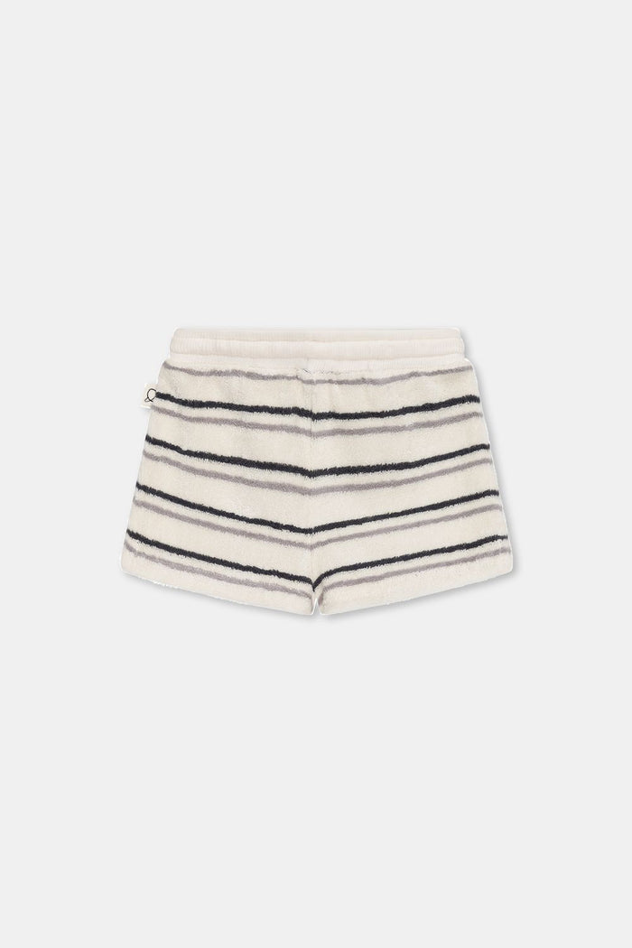 Boris Shorts in Grey/Anthracite Stripes
