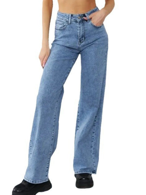 Women Summer Fashion High Waist Casual Jeans