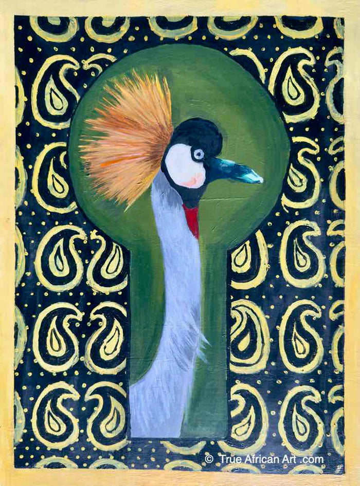 Jason Ninkhambazi | Tanzania | African Crowned Crane | Original and Prints | True African Art .com