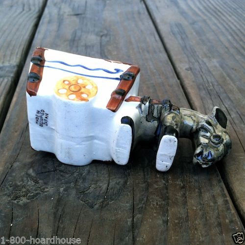 Occupied Japan DONKEY MULE WAGON Flower Planter 1930s