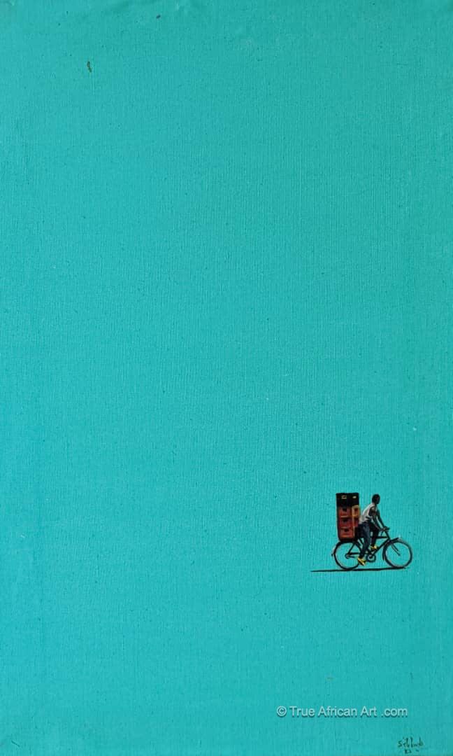 Seleman Kubwimana | Inside the Color Series - 48 | Hand Painted | Ships from Rwanda | True African Art .com