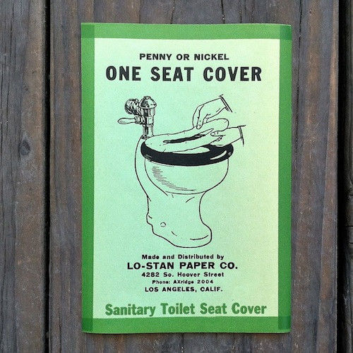 LO-STAN TOILET PAPER Seat Changer Label 1928