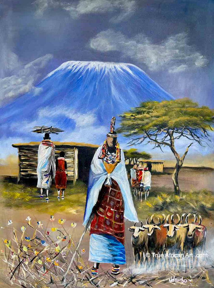 John Ndambo | Kenya | N - 238 | Original | True African Art .com