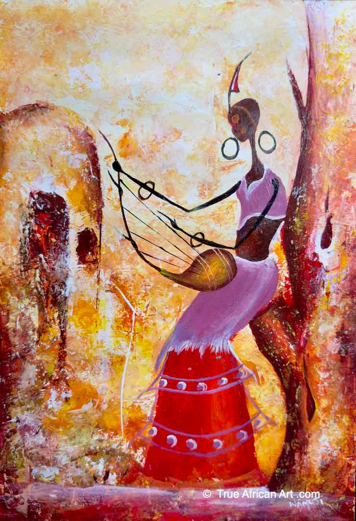 Willie Wamuti | Kenya | Practicing | Original | True African Art .com