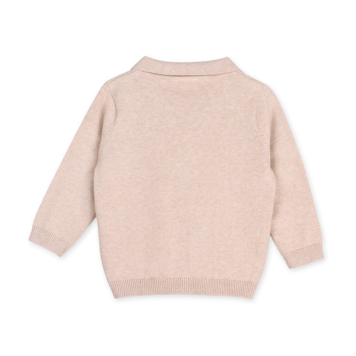 Resort Cable Knit Baby Sweater Cardigan & Pant Set (Organic Cotton)