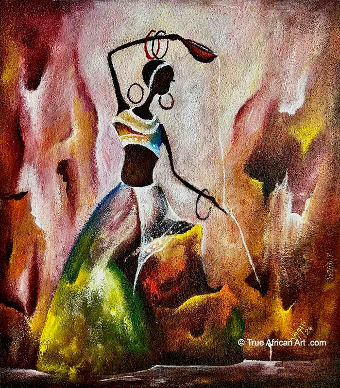 Willie Wamuti | Kenya | "River Flow" | Original | True African Art .com