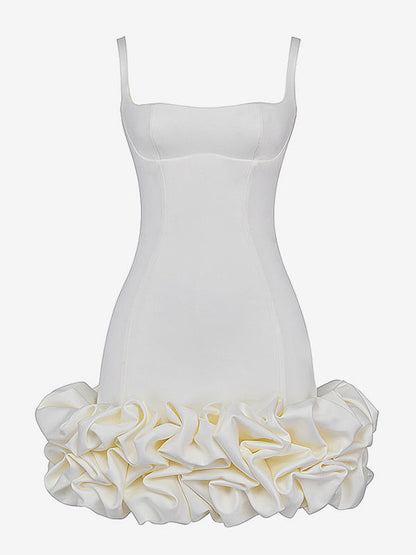 Sleeveless Mini Dress Backless Cupcake Hem Birthday Party Dresses