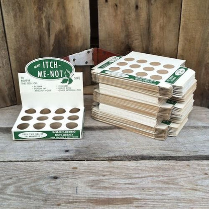 ITCH ME NOT Medicine Display Boxes 1940s