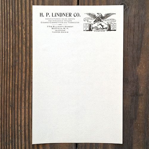 LINDNER TOBACCO Letterhead Stationary 1910s
