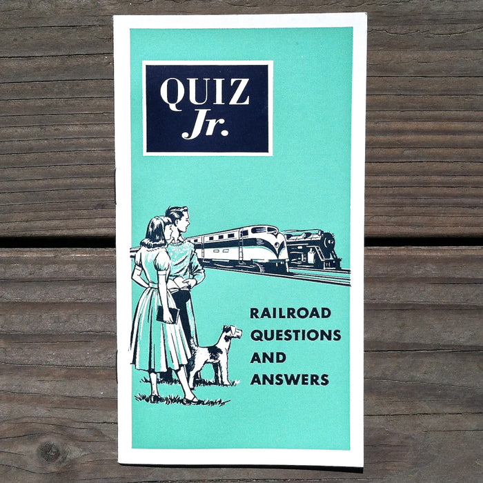 QUIZ JR Railroad Questions Answers Booklet 1955