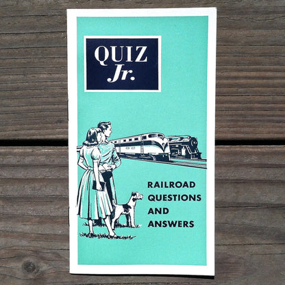 QUIZ JR Railroad Questions Answers Booklet 1955