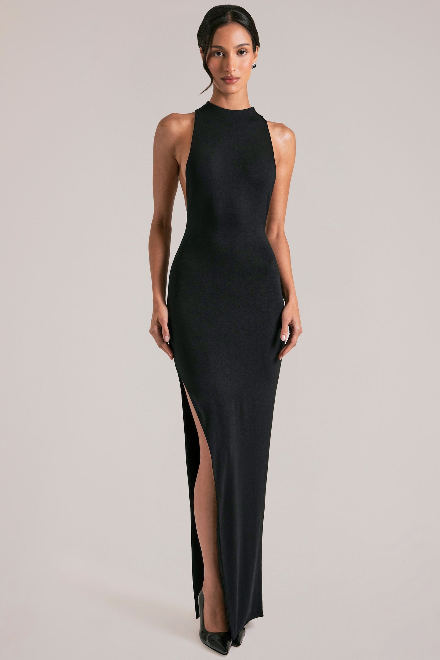 Sleeveless Maxi Dress  in Black