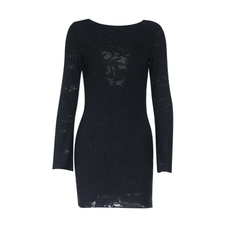 Long sleeve backless mini dress  | Festival Outfits Women