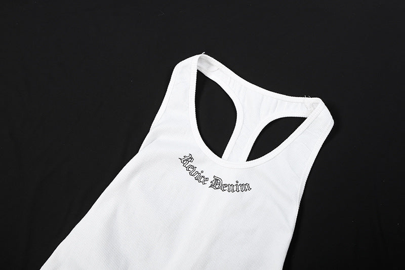 U neck hollow out letter pattern cut out mini dress  | Festival Outfits Women