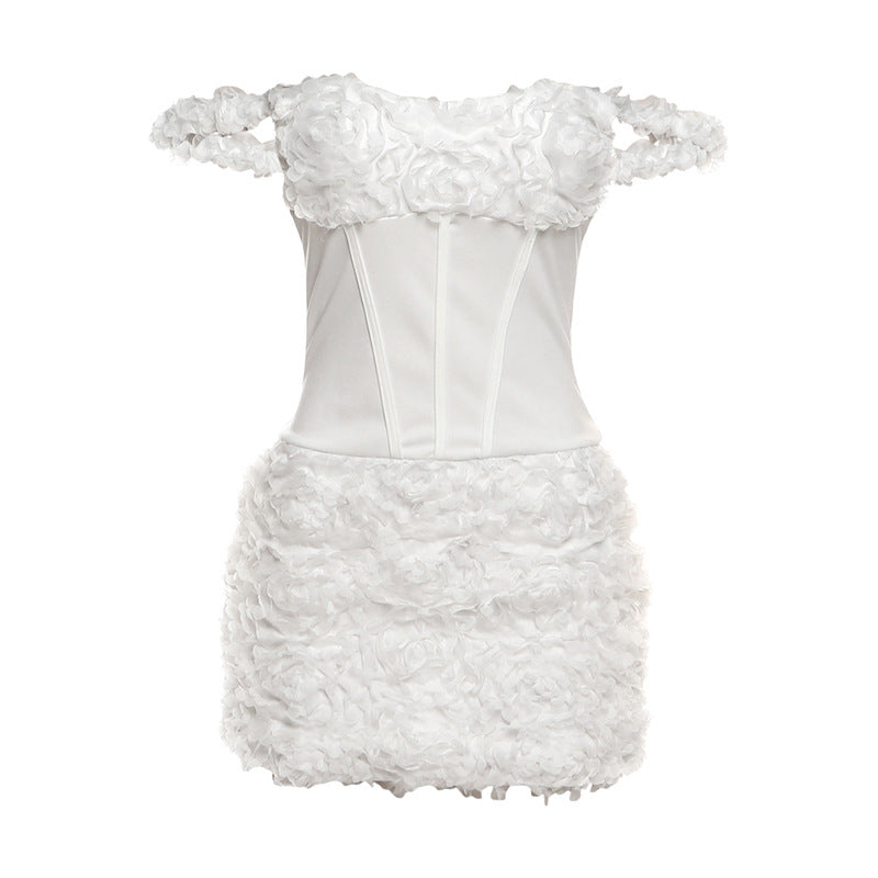 Off shoulder zip-up mini dress  | Festival Outfits Women