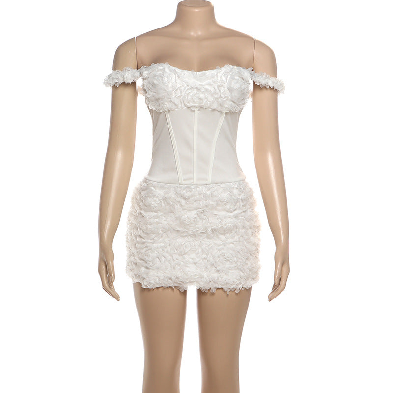 Off shoulder zip-up mini dress  | Festival Outfits Women