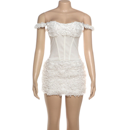 Off shoulder zip-up mini dress  | Festival Outfits Women