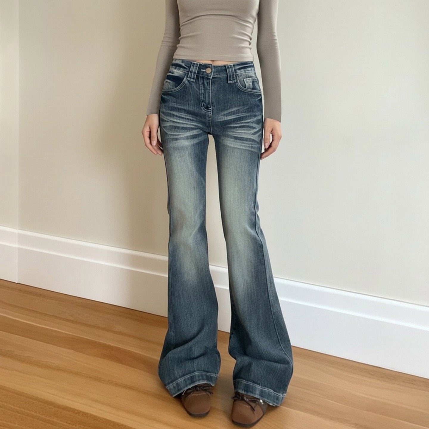 Pocket wide leg medium rise jeans  | Festival Outfits Women