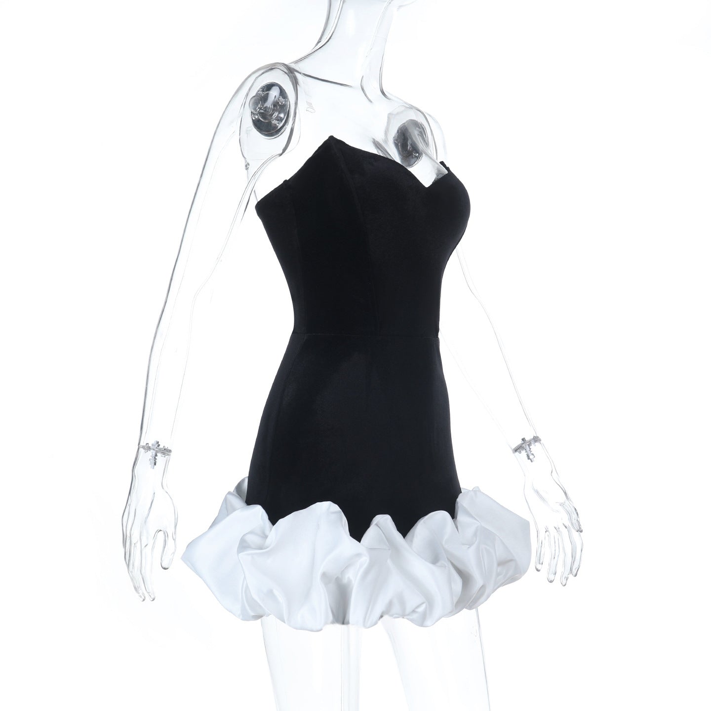Ruched v neck zip-up backless cami mini dress  | Festival Outfits Women