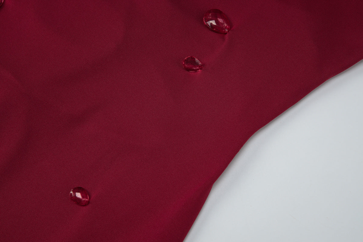 Cross back self tie water droplet applique mini dress  | Festival Outfits Women