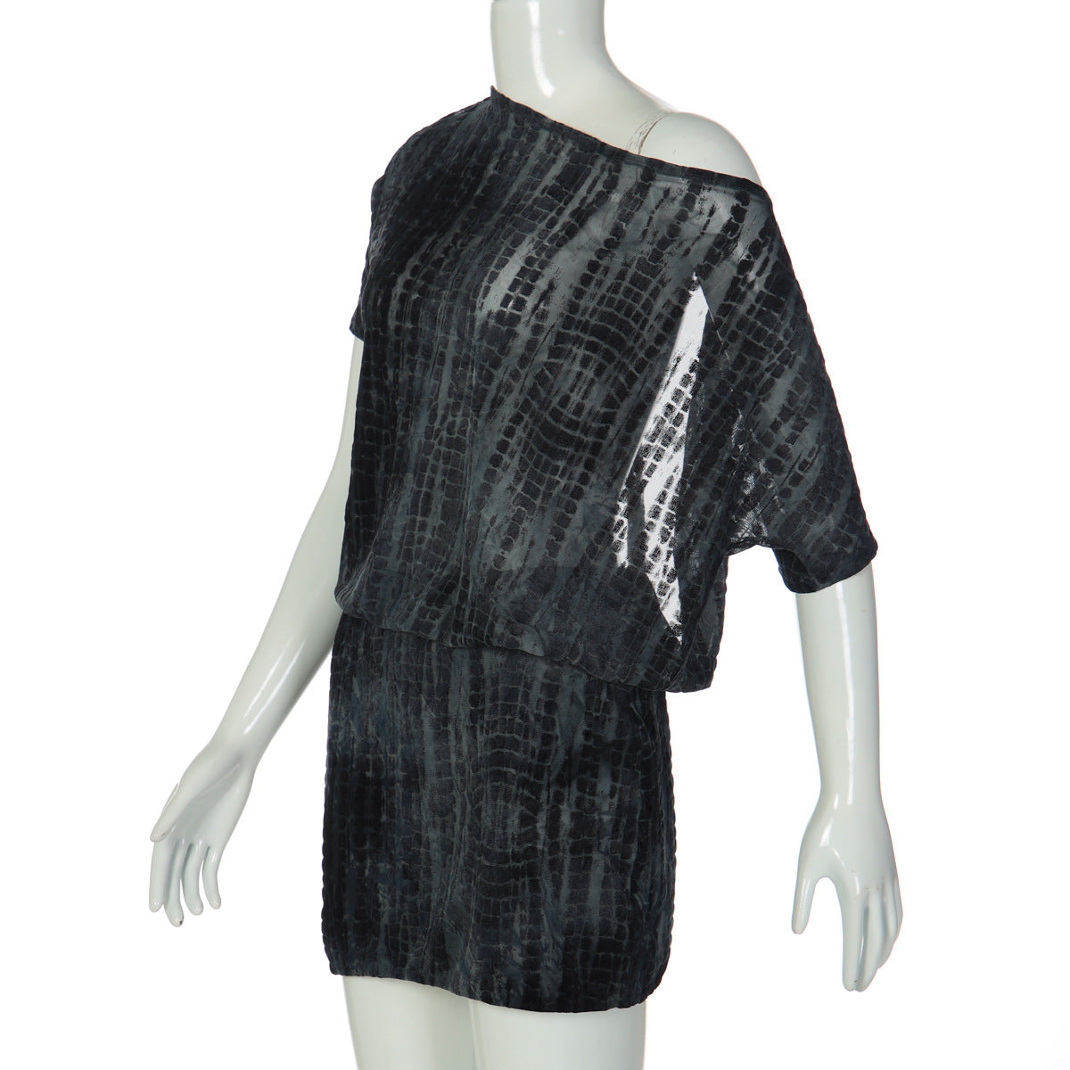 Short sleeve self tie irregular backless mini dress  | Festival Outfits Women