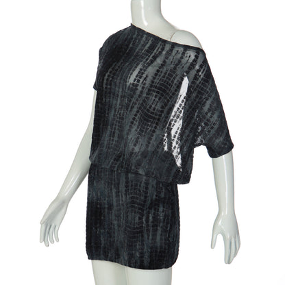 Short sleeve self tie irregular backless mini dress  | Festival Outfits Women
