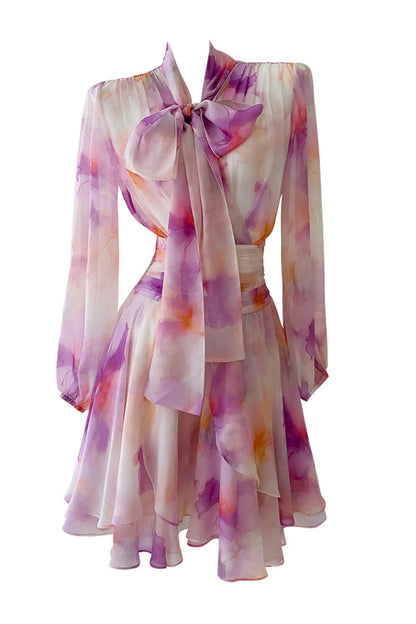 Sid Pink Floral Mini Dress