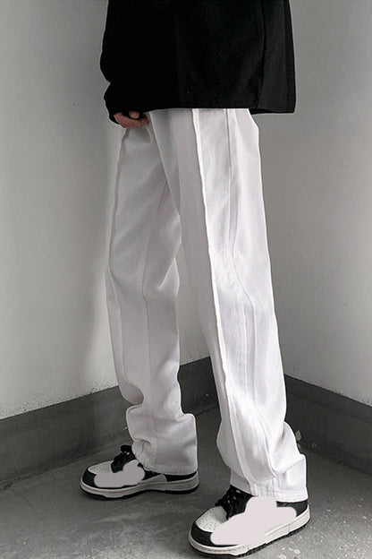 Loose Hip Hop Striped Men Jeans Pants