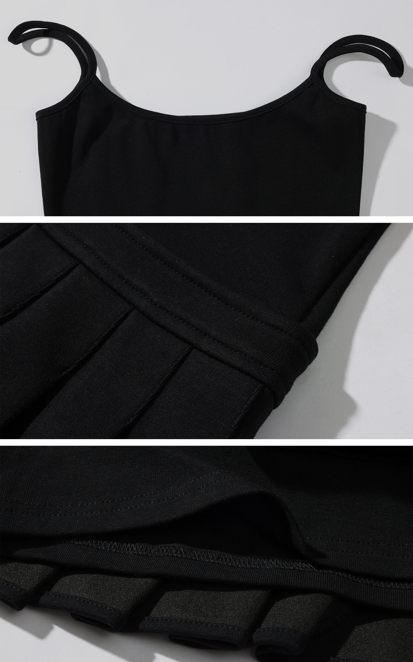Asym Pleated Rib Knit Mini Dress