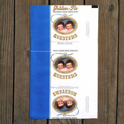 KOESTERS GOLDEN-FLO Cello Bread Wrapper 1930s