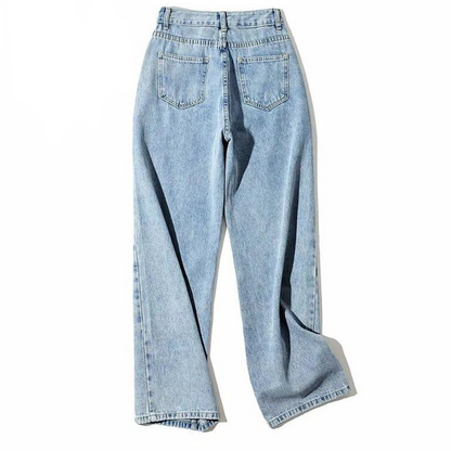 Women's Elegant Sloppy High Waisted Jeans | Great for All Seasons