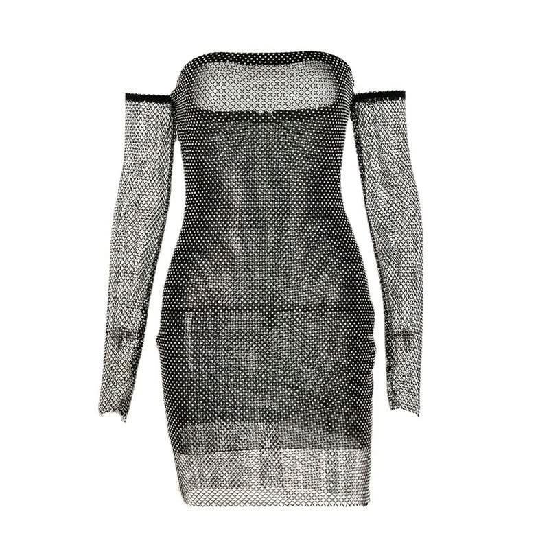 Beaded fishnet tube mini dress  | Festival Outfits Women