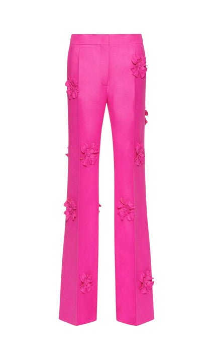STEREO FLower MID-RISE JEANS in Pink