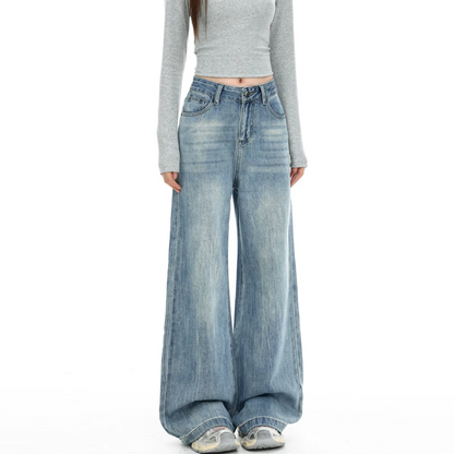Button zip-up pocket low rise straight leg | Baggy Low Rise Jeans  | Festival Outfits Women