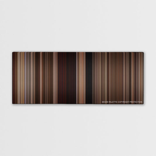 3:10 to Yuma color palette canvas print: thousands of thin vertical stripes of color