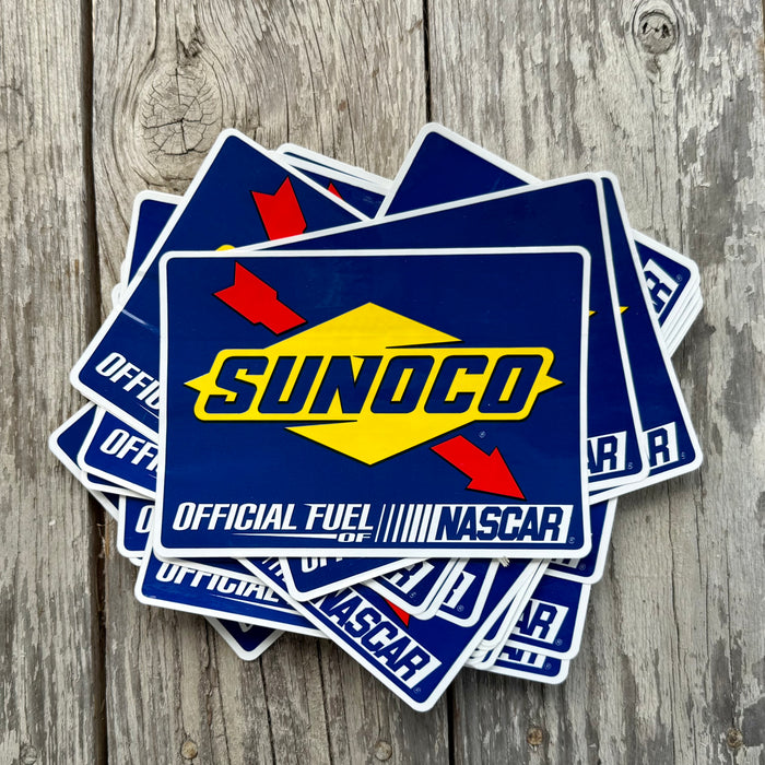 34 WHOLESALE 1907 Fuel Stickers SUNOCO Official Fuel of NASCAR Decal LOT