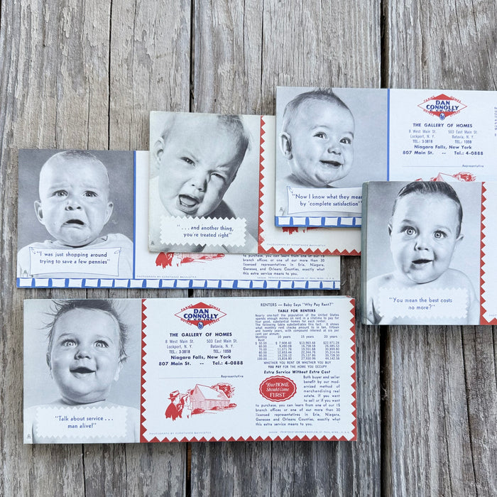 36 WHOLESALE Original 1960s DAN CONNOLLY CO Real Estate Ink Blotter New York LOT