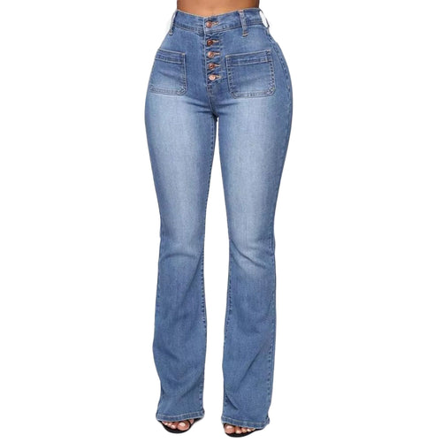 Women's Stretchy High-waisted Bootcut Flare Jeans | Great for Everyday Wear