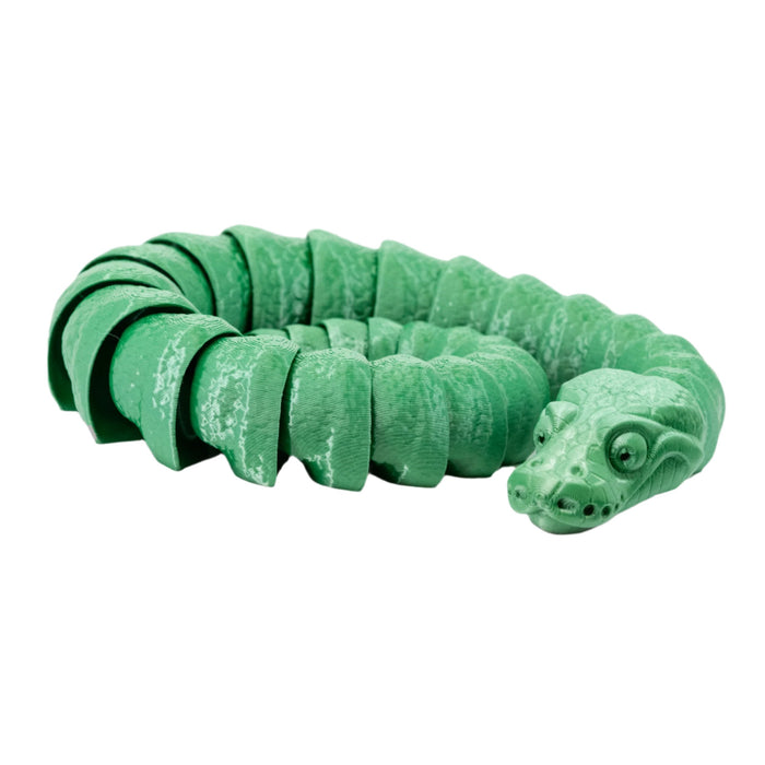 Green 3D Printed Snake