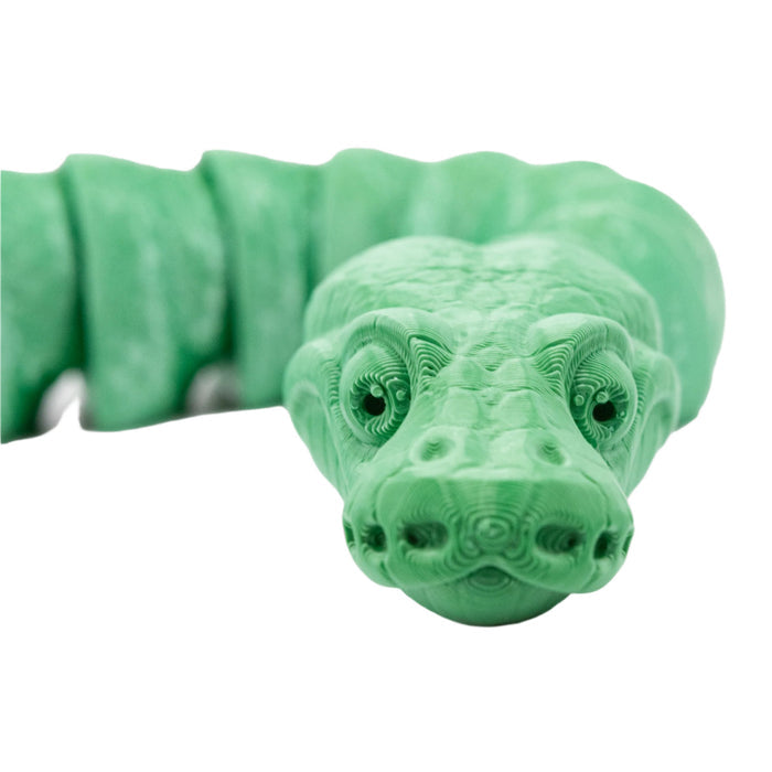 Green 3D Printed Snake