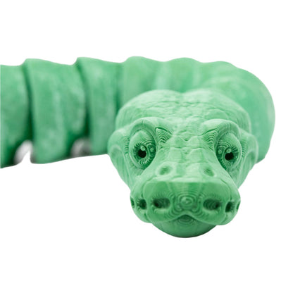 Green 3D Printed Snake