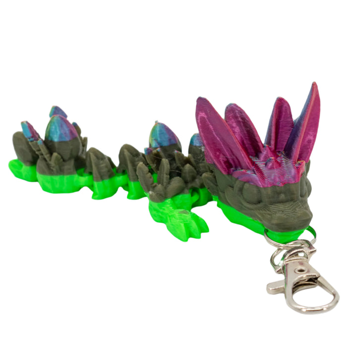 Green & Chrome Dragon W/ Ears