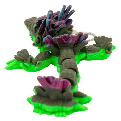3D Printed Dragon Figurine Keychain | Multiple Colors | Black Sheep Products LLC