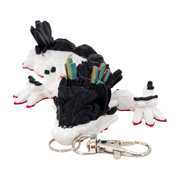 Black & White W/ Rainbow Horns