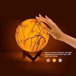 Gadget Gerbil 3D Printed Lightning Moon Lamp