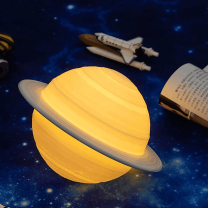 Gadget Gerbil 3D Printed Saturn Lamp
