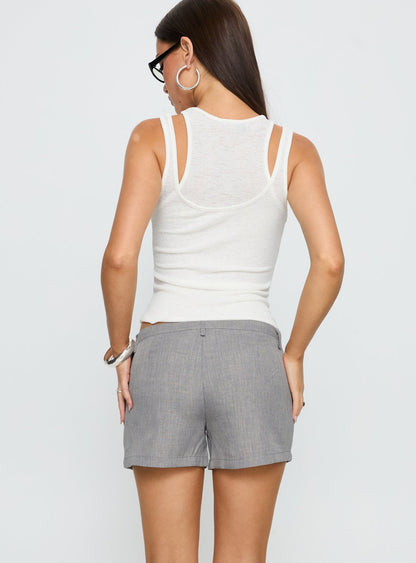 Antonina Tailored Micro Short Grey