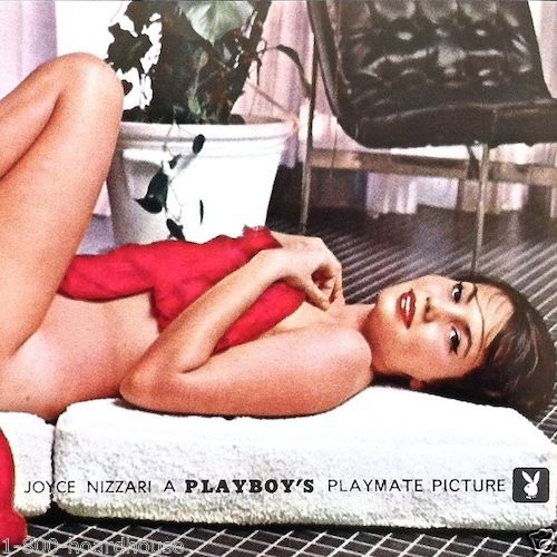 PLAYBOY PLAYMATE Joyce Nizarri Art Lithograph Print 1960s